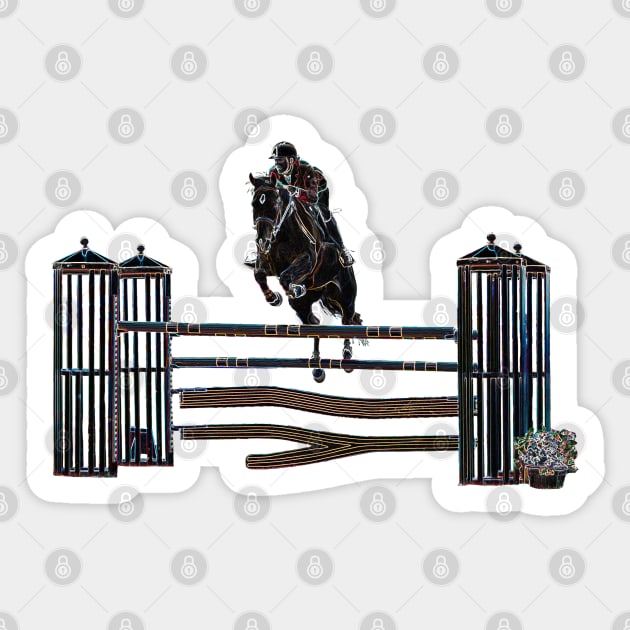 Horse Jumping Sticker by Shirasaya